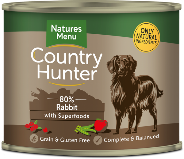 Natures Menu Country Hunter Dog Can Full Flavoured Rabbit - Pet Shop Online 
