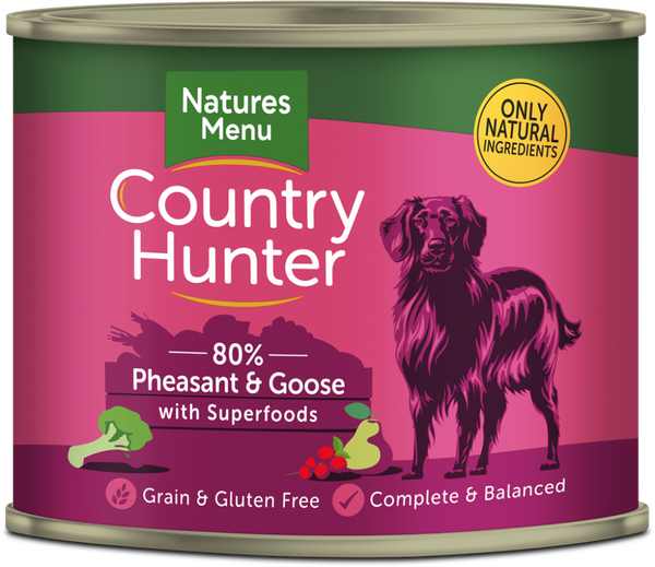 Natures Menu Country Hunter Dog Can Pheasant & Goose - Pet Shop Online