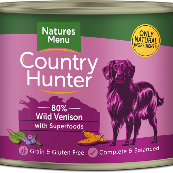 Natures Menu Country Hunter Dog Can Wild Venison