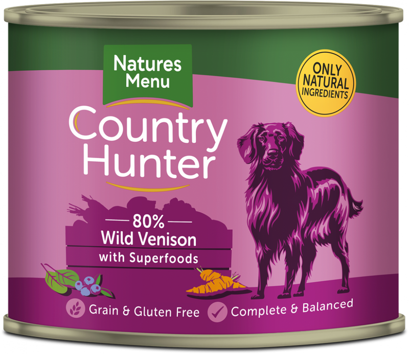 Natures Menu Country Hunter Dog Can Wild Venison - Pet Shop Online