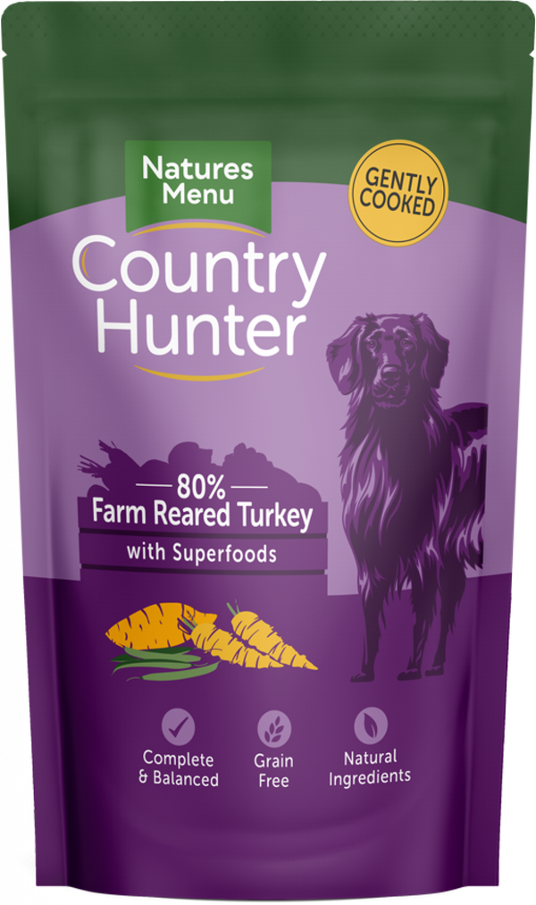 Products Natures Menu Country Hunter Dog Pouch Farm Reared Turkey - Pet Shop Online