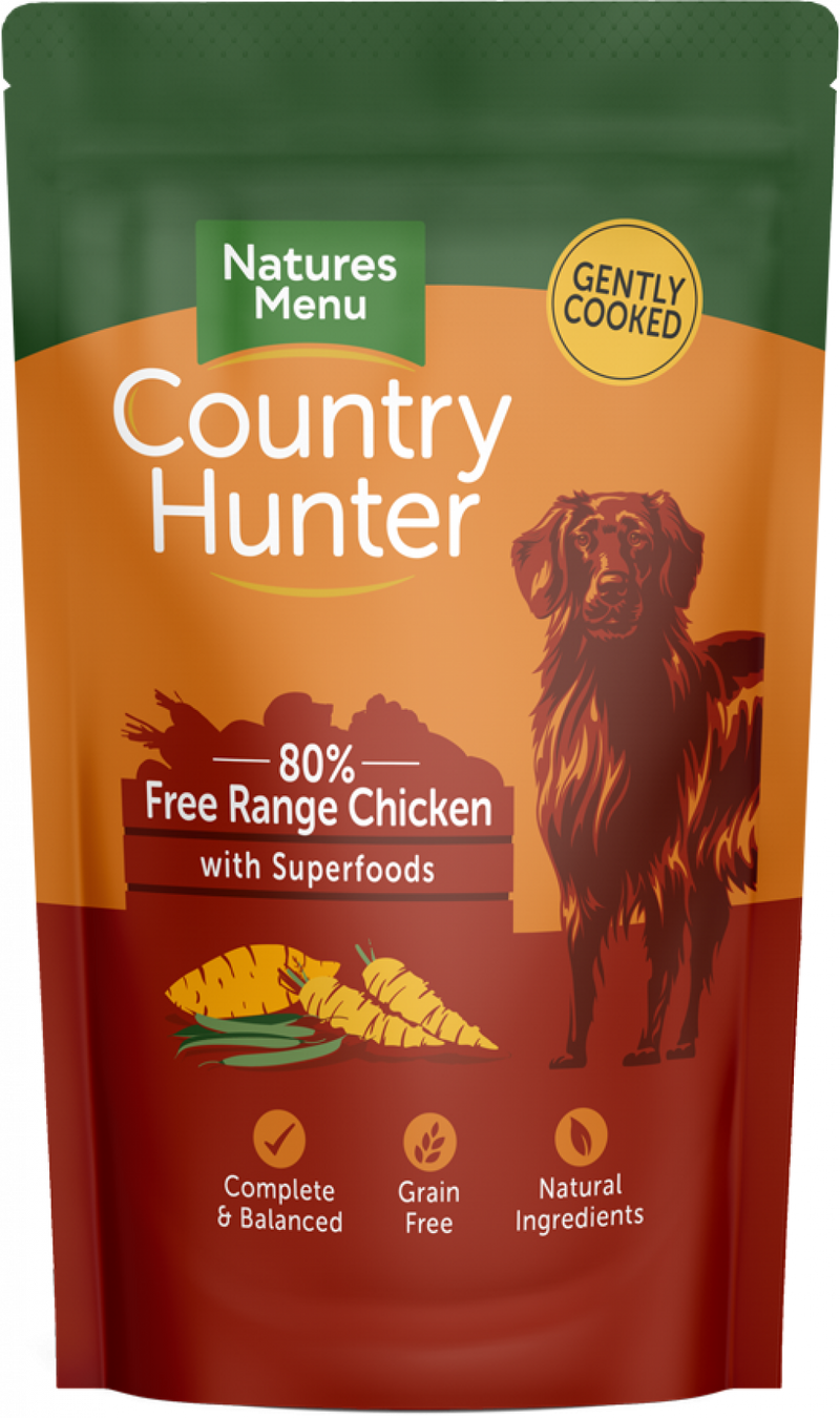 Natures Menu Country Hunter Dog Pouch Free Range Chicken - Pet Shop Online
