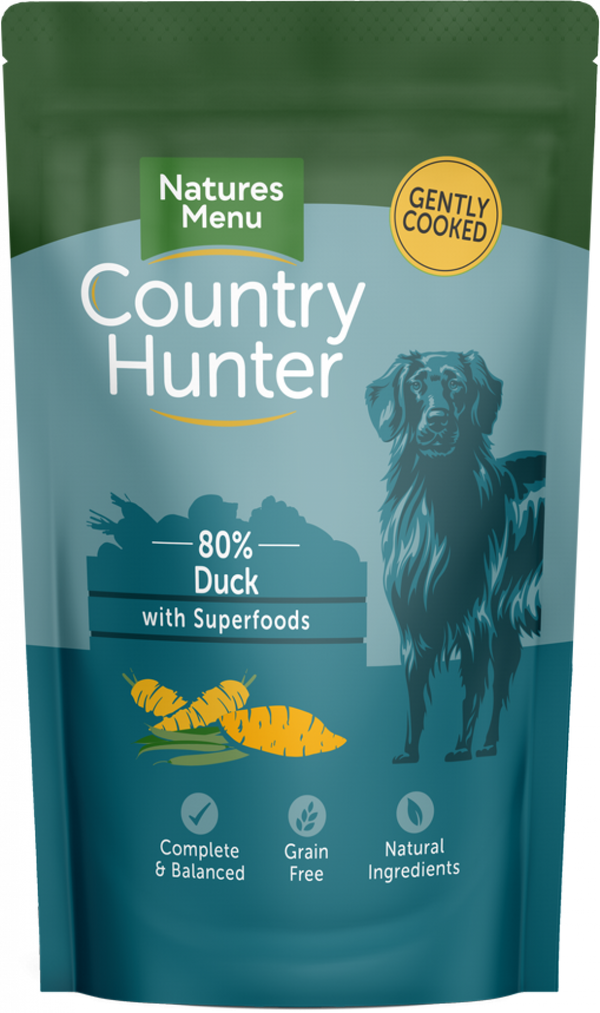Natures Menu Country Hunter Dog Pouch Succulent Duck - Pet Shop Online