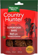 Natures Menu Country Hunter Superfood Bars - Beef with Spinach and Quinoa - Pet Shop Online
