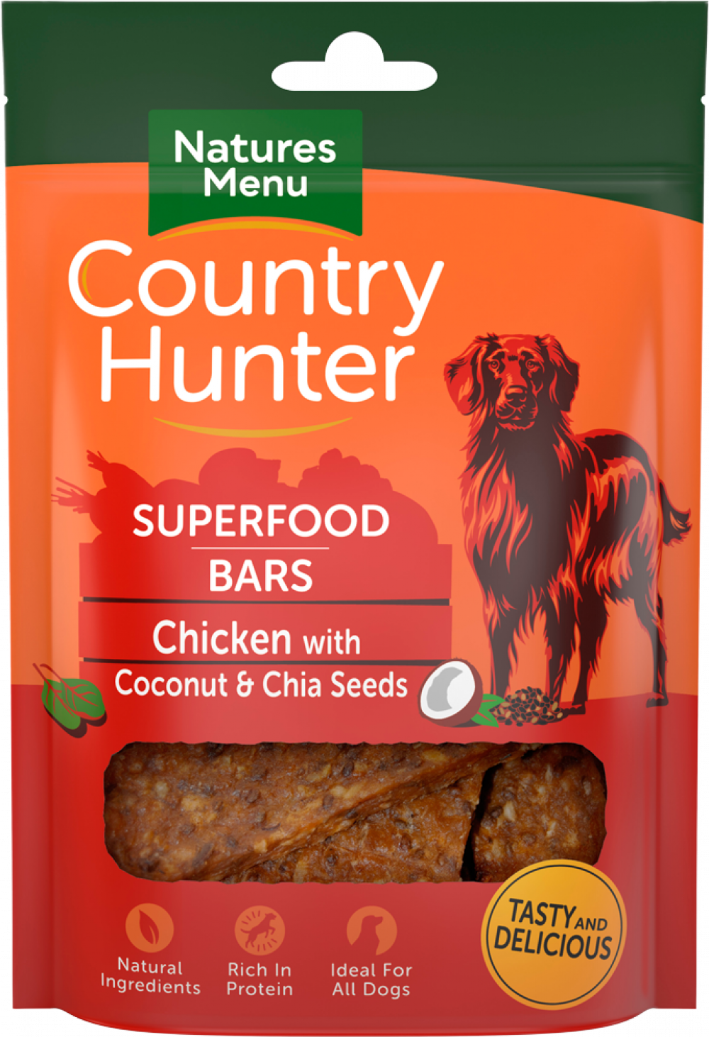 Natures Menu Country Hunter Superfood Bars Chicken with Coconut and