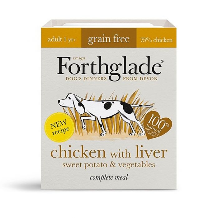 Forthglade Complete Meal - Chicken & Liver with Sweet Potato & Vegetables Natural Wet Dog Food - Pet Shop Online