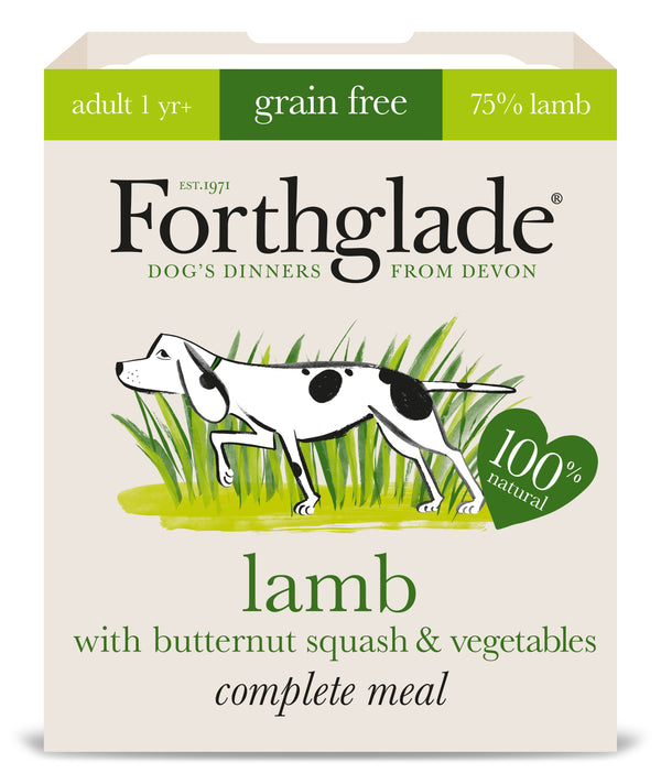 Forthglade Complete Meal 75% - Lamb With Butternut Squash & Vegetables Natural Wet Dog Food