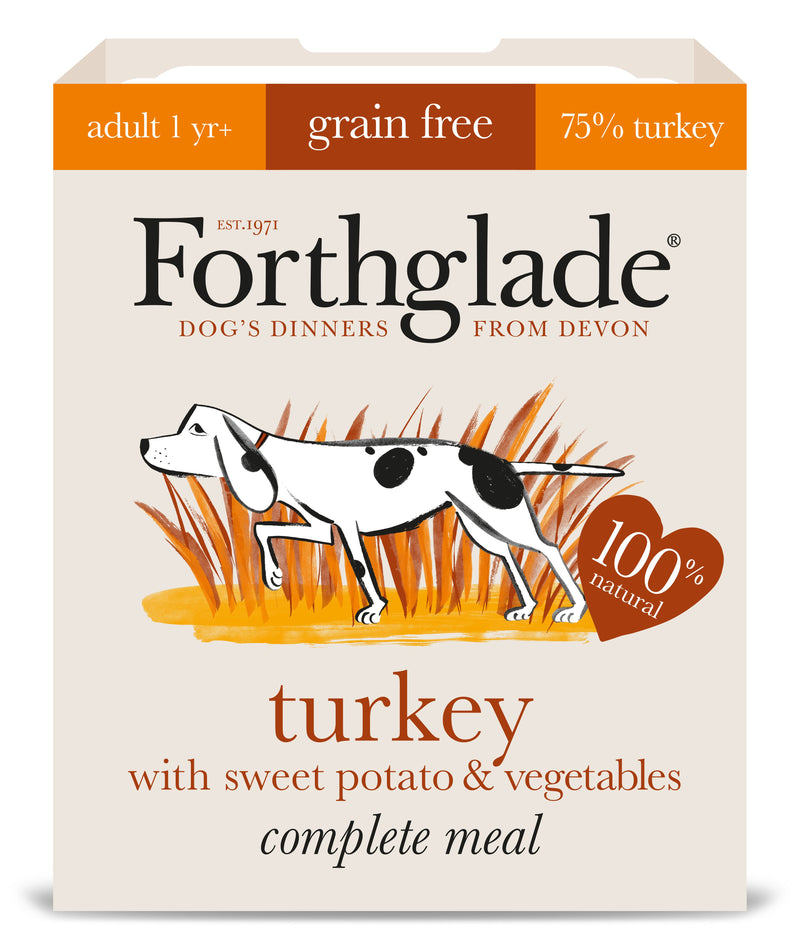 Forthglade Complete Meal - Turkey With Sweet Potato & Vegetables Natural Wet Dog Food - Pet Shop Online