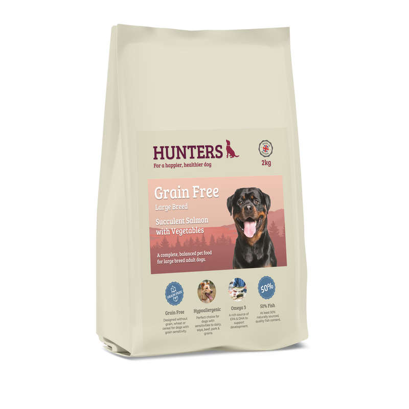 Hunters Grain Free Large Breed Salmon with Vegetables - Pet Shop Online