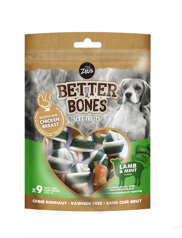 Products Zeus Chicken Wrapped Bones - Lamb & Mint - Pet Shop Online