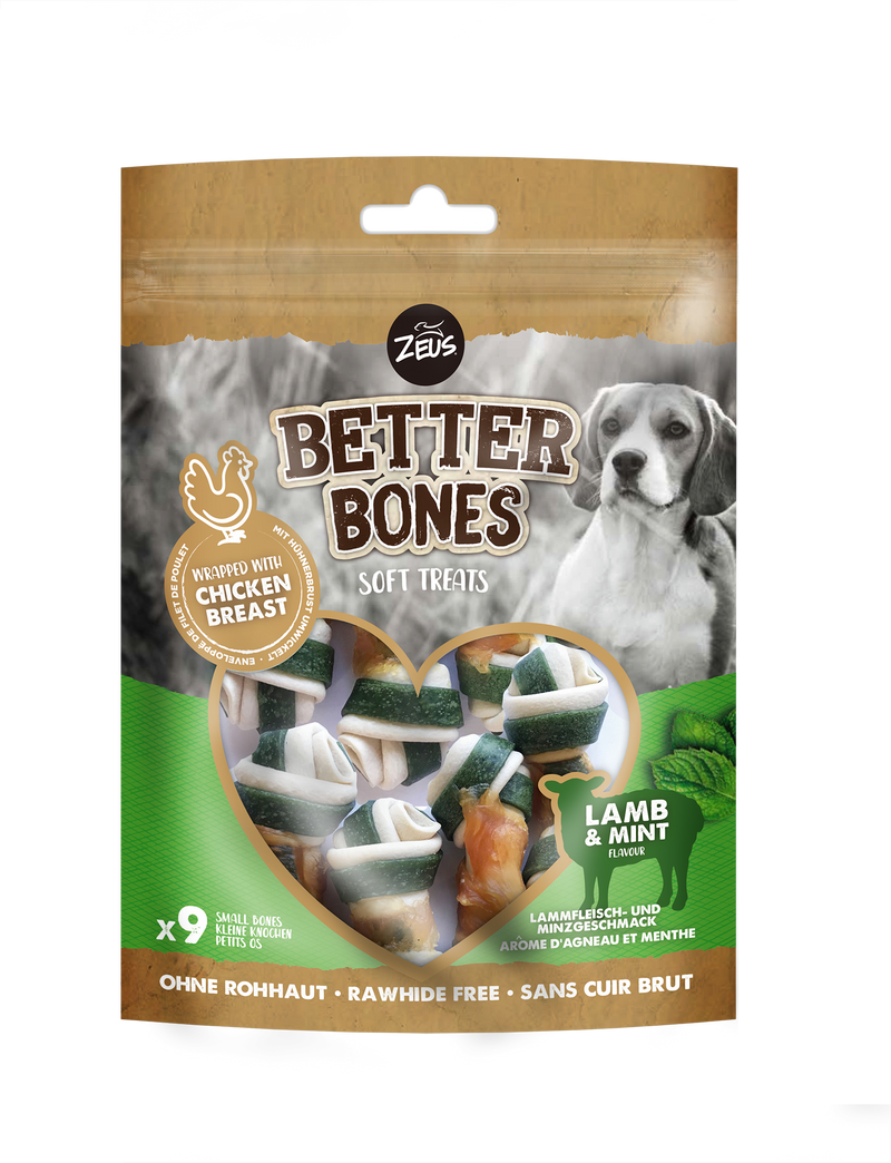 Products Zeus Chicken Wrapped Bones - Lamb & Mint - Pet Shop Online