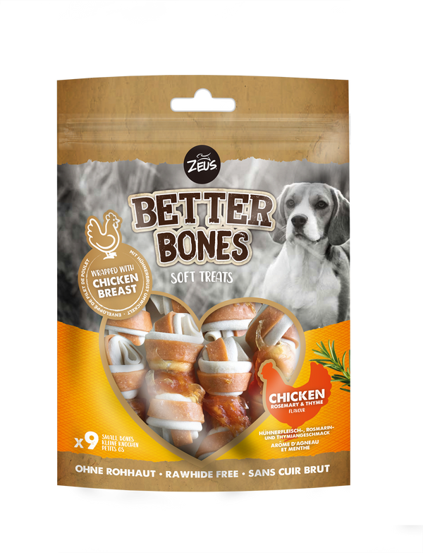 Zeus Chicken Wrapped Bones - Chicken, Rosemary & Thyme - Pet Shop Online