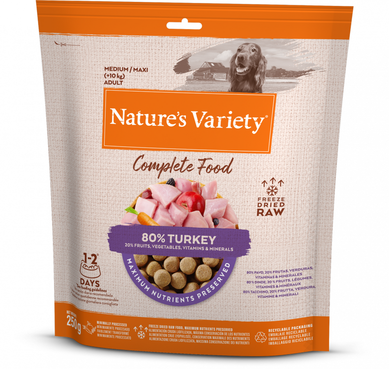 Nature's Variety Complete Freeze Dried Food - Turkey
